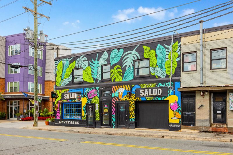 Colorful murals and local spots