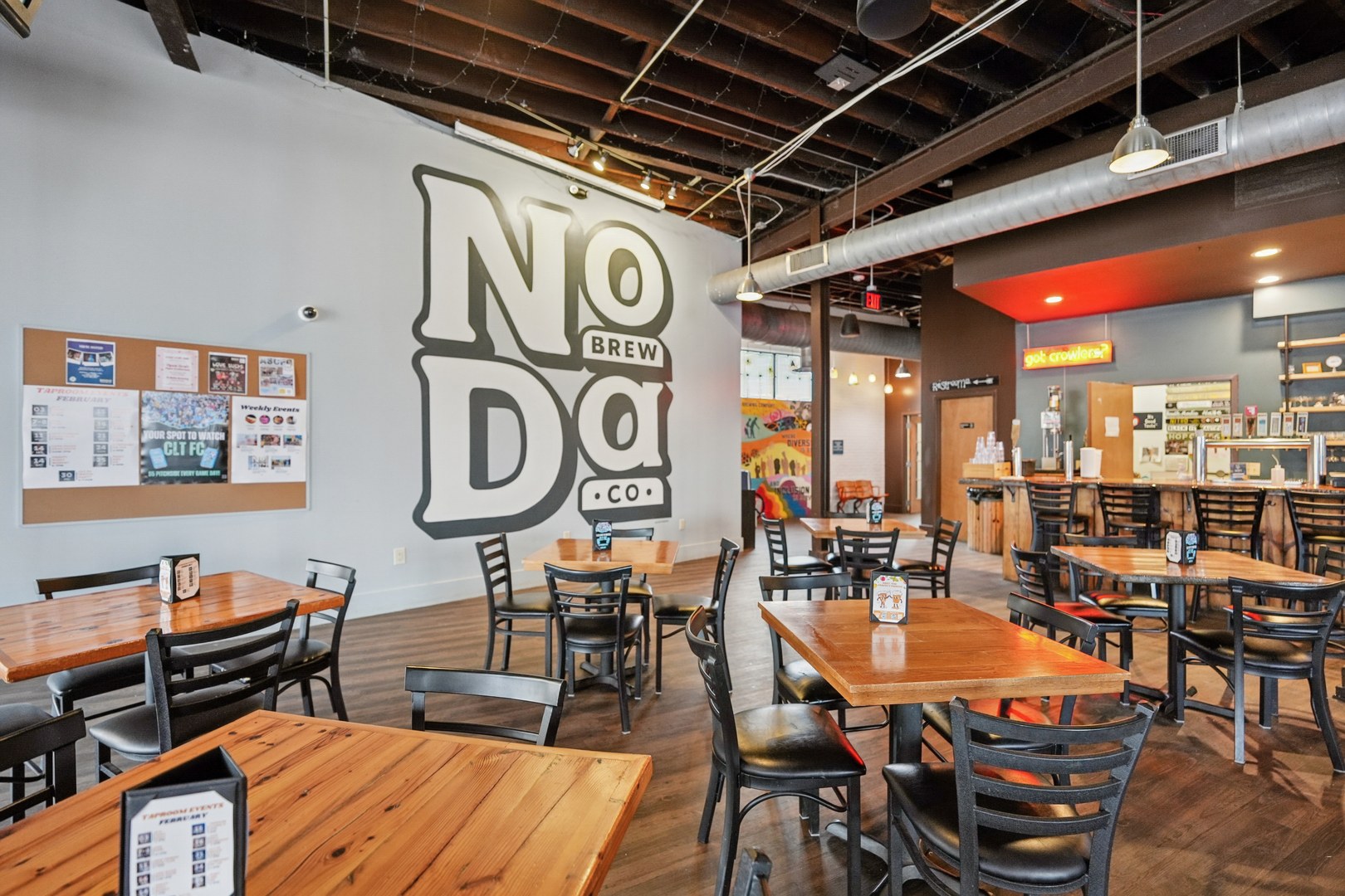 Sip, savor, and settle in at neighborhood go-to spots like NoDa Brewery